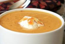 roasted butternut squash and fennel soup with citrus