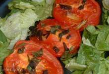 Roasted Roma Tomatoes and Garlic