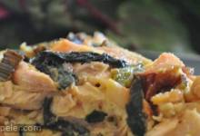 Salmon and Swiss Chard Quiche