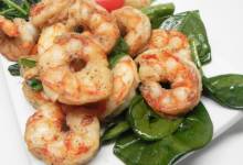 sauteed shrimp with spinach