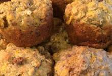 savory sausage, cheese and oat muffins