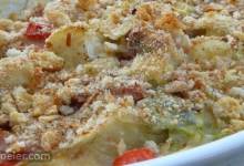 Scalloped Cabbage with Ham and Cheese