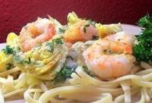 Shrimp and Artichoke Linguine