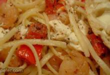 Shrimp and Feta Cheese Pasta