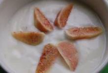 simple yogurt with fresh figs