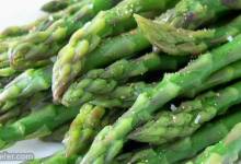 simply steamed asparagus