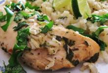 Slow Cooker Lime Chicken with Rice