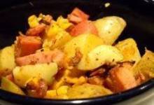 Spiced Potatoes and Spiral Ham