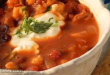 Spicy Chicken and Hominy Mexican Soup