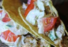 Spicy Fish Tacos with Fresh Lime Sauce
