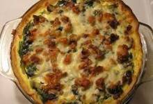 Spinach and Red Chard Quiche
