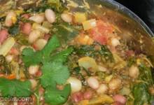 Spinach, Red Lentil, and Bean Curry