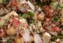 Spinach, Tomato, and Feta Quinoa Salad