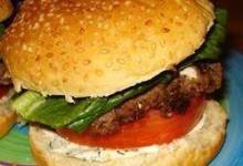 Summer Feta Burger with Gourmet Cheese Spread