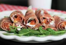 sweet and savory prosciutto roll-ups