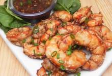 sweet and spicy shrimps