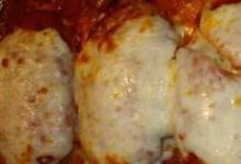 three cheese and tomato-stuffed chicken breasts