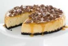 TOBLERONE-Topped Caramel Cheesecake