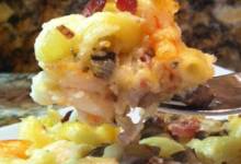 truffle macaroni and cheese with shrimp