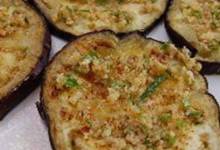 turkish vegetarian eggplant appetizer with garlic and walnuts