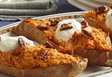 twice-baked sweet potatoes from voskos&#174;
