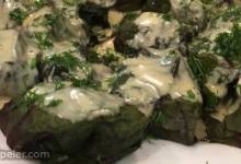 Ukrainian Beet Green Cabbage Rolls