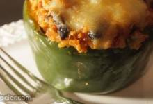 Vegetarian Mexican nspired Stuffed Peppers