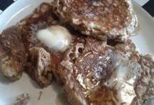 Whole Wheat Apple Pancakes with Brown Sugar Glaze