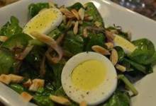 Wilted Spinach and Almond Salad