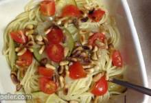 Zucchini Pasta with Pine Nuts